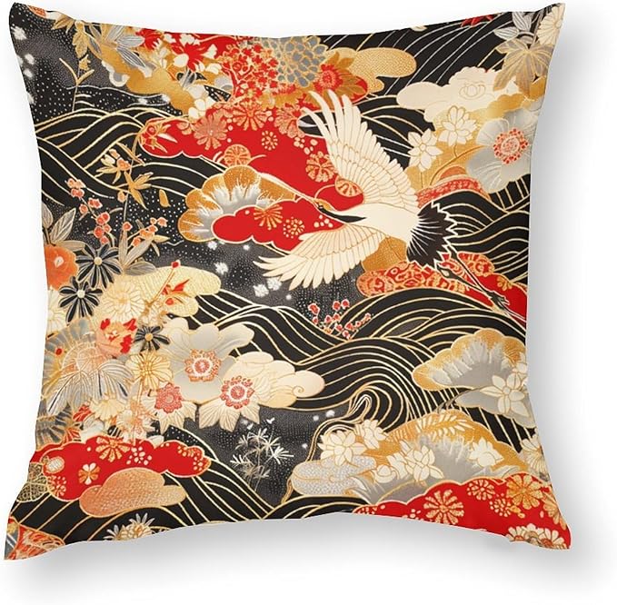 Rental store for Japanese Floral Print Pillow in Tulsa OK