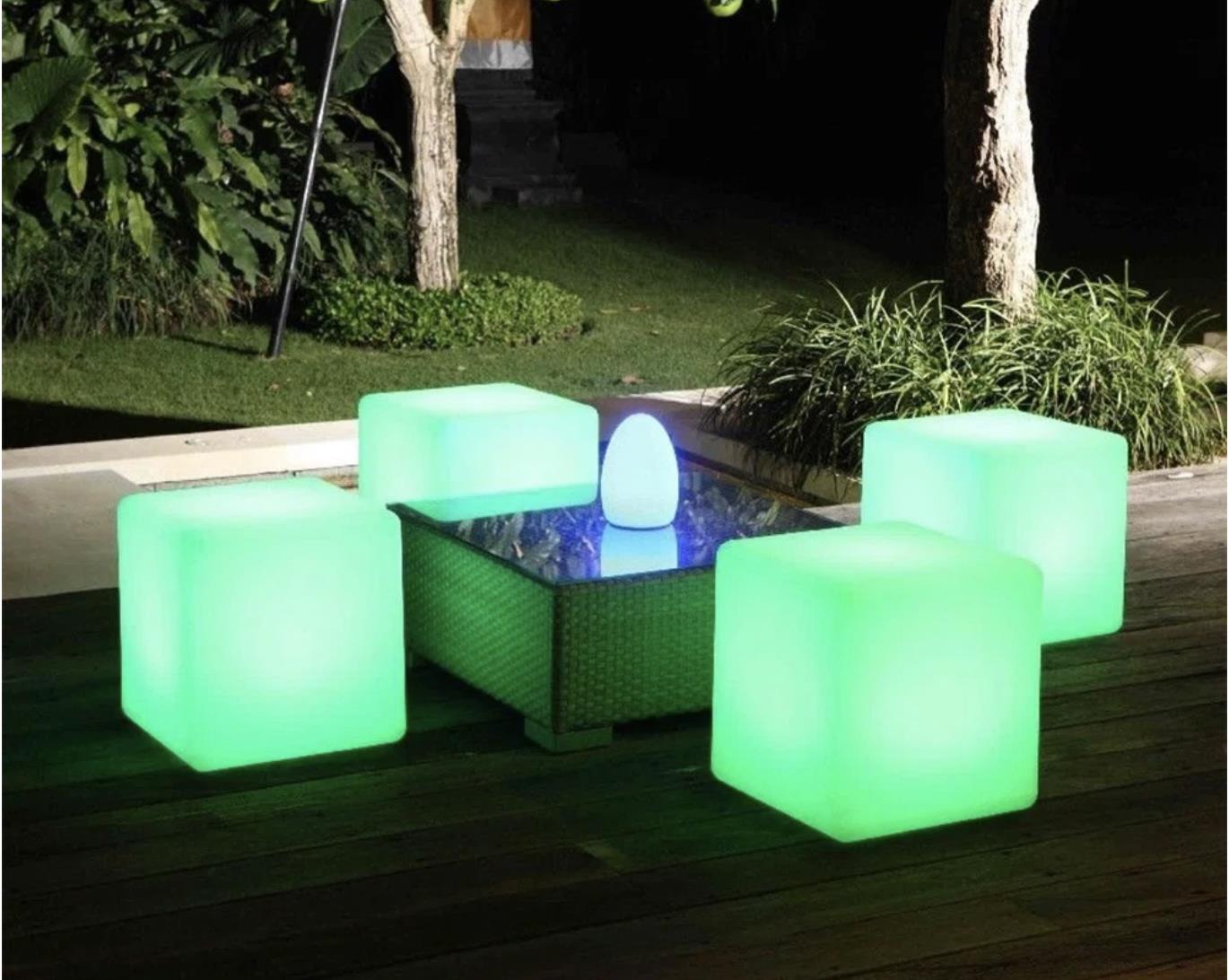 Rental store for LED Accent Stool 16 x16 in Tulsa OK