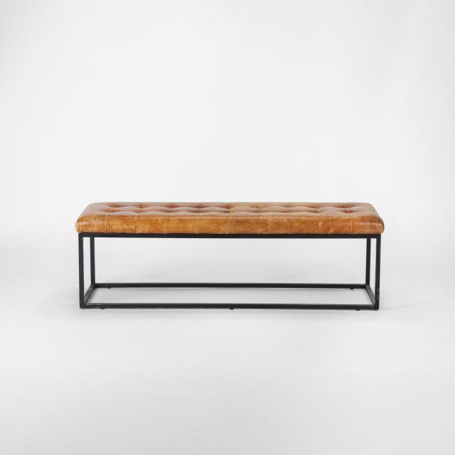 Rental store for Brown Leather Bench in Tulsa OK