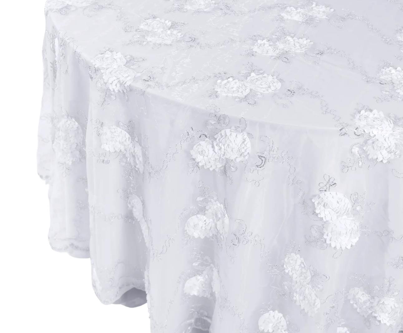Rental store for White Vintage Veil 120  Round Overlay in Tulsa OK